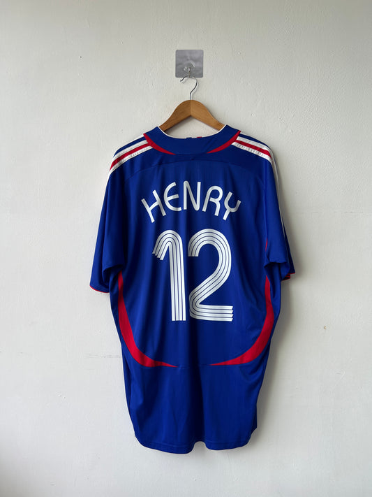 (XXL) France 2006-07 Home Shirt Henry #12