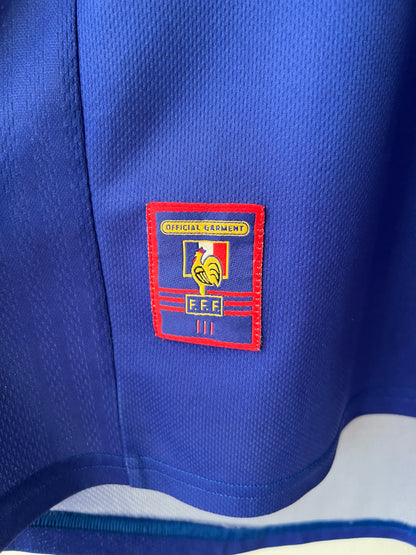 (L) France 1998-00 Home Shirt Zidane #10