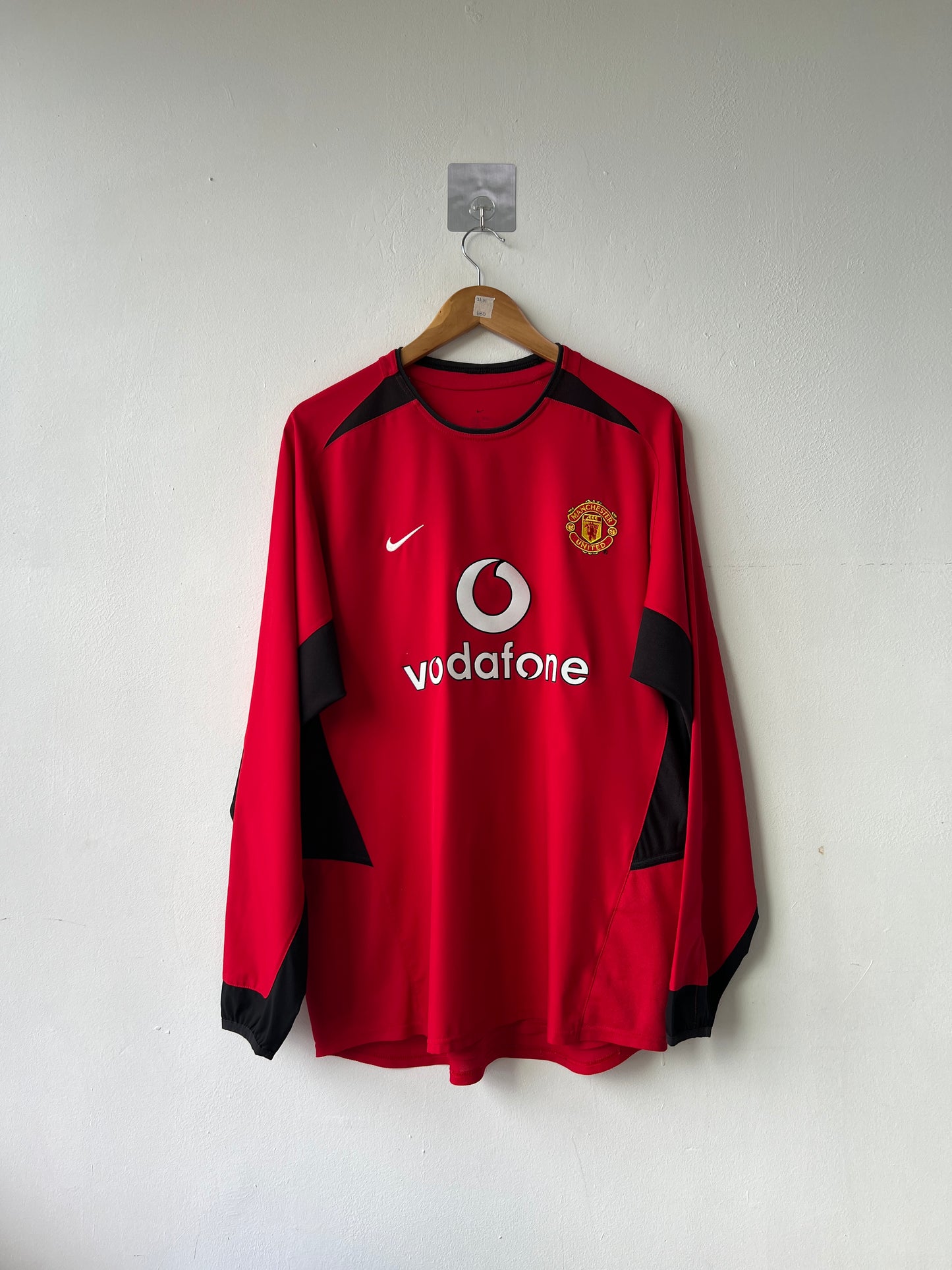 (L) Manchester United 2002-04 Home Long Sleeve Shirt Keane #16