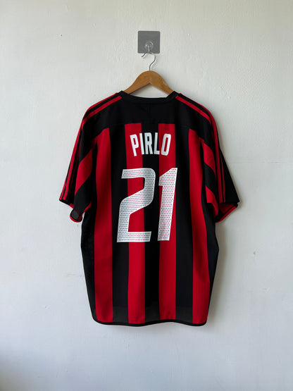 (L) AC Milan 2003-04 Home Player Issue Shirt Pirlo #21