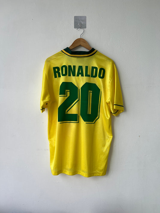 (L) Brazil 1994-96 Home Shirt Ronaldo #20