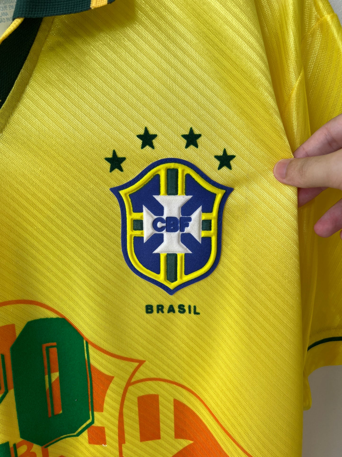 (L) Brazil 1994-96 Home Shirt Ronaldo #20