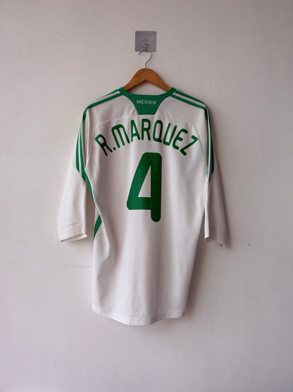 (L) Mexico 2008-10 Away 3/4 Sleeves Shirt R. Marquez #4