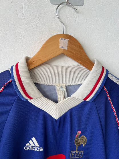 (L) France 1998-00 Home Shirt Zidane #10