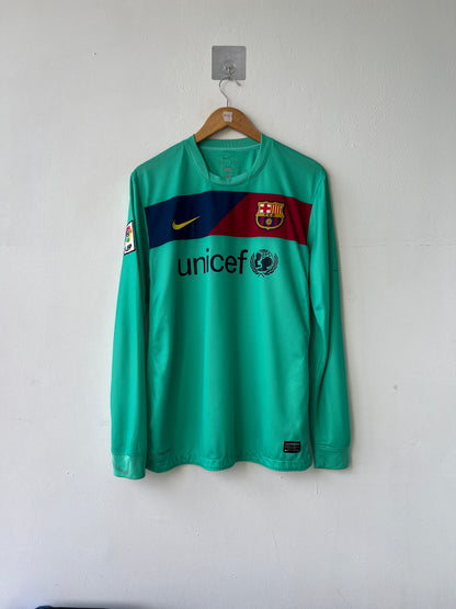 (M) Barcelona 2010-12 Away Long Sleeve Shirt Messi #10