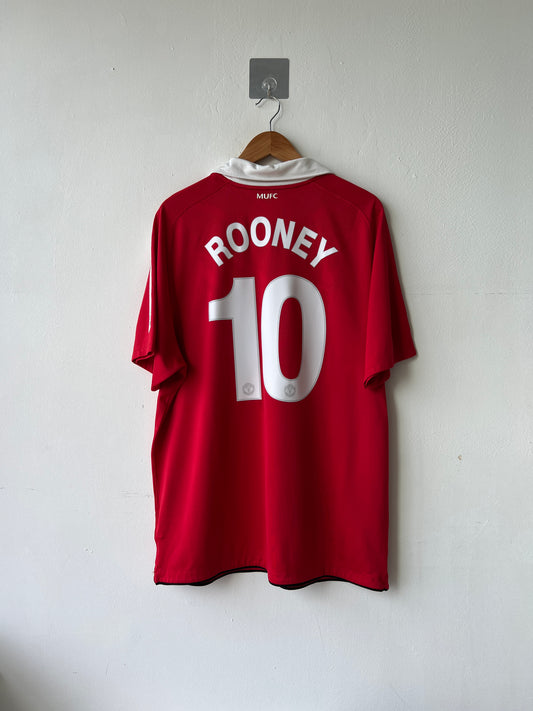 (XL) Manchester United 2010-11 Home Shirt Rooney #10