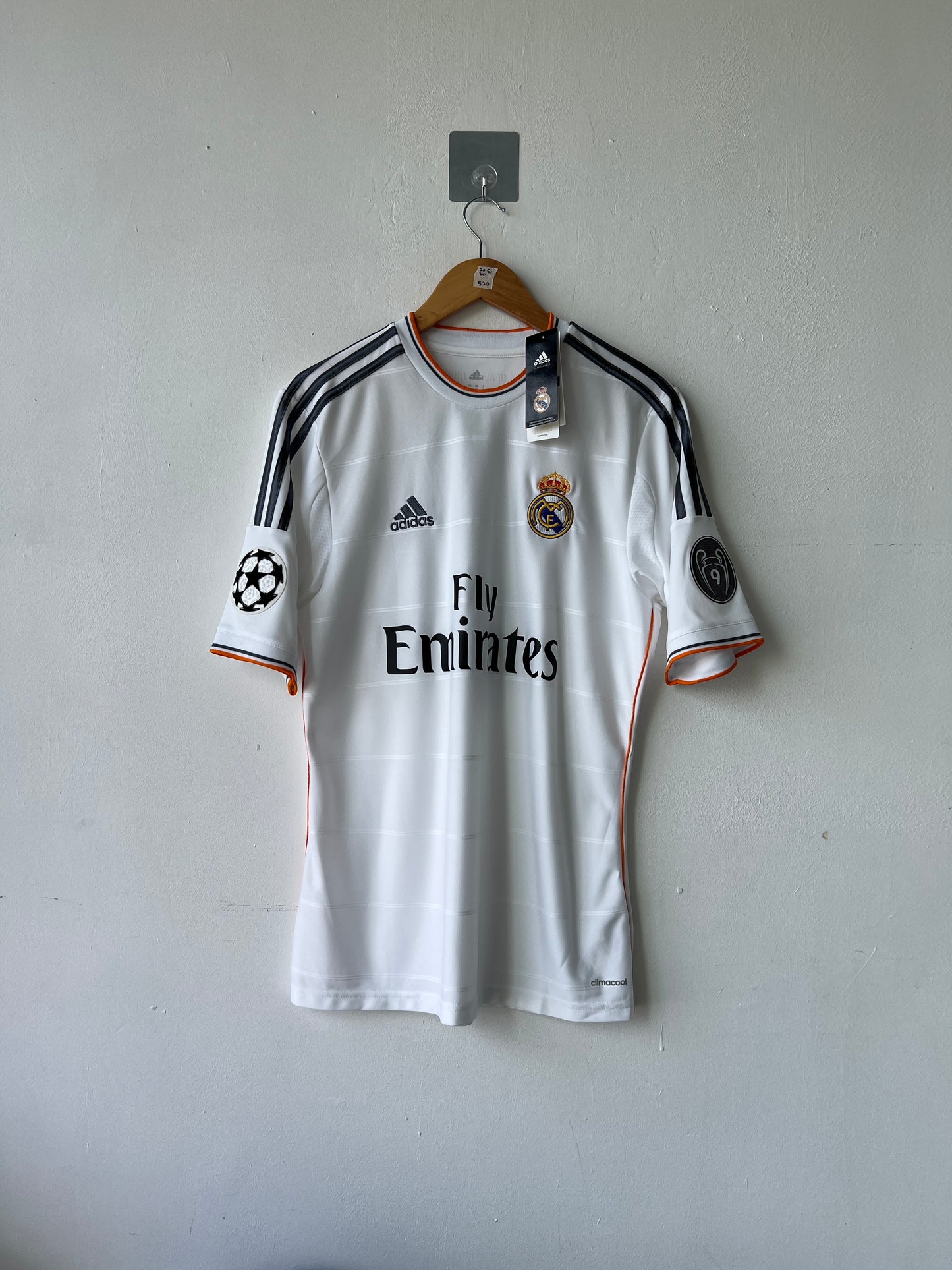 (M) Real Madrid 2013-14 Home Shirt Bale #11 (NEW)