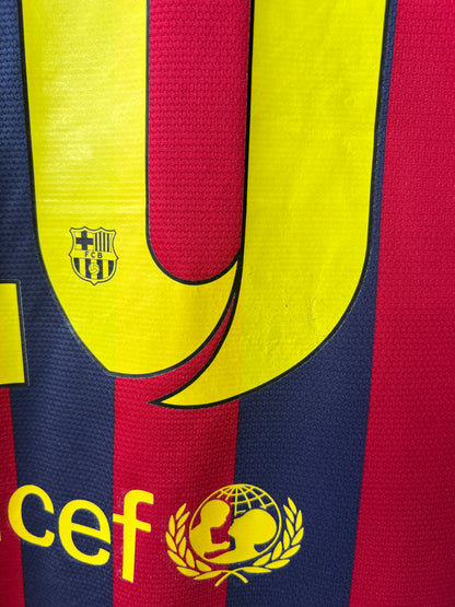 (L) Barcelona 2013-14 Home Shirt Messi #10