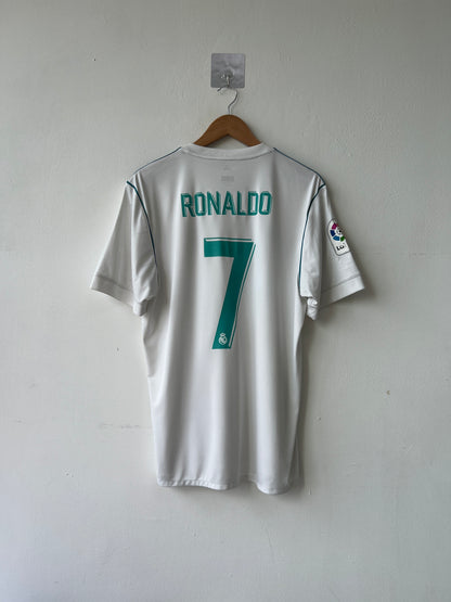 (L) Real Madrid 2017-18 Home Shirt Ronaldo #7