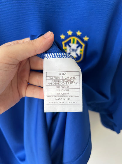 (M fits L) Brazil 1998-00 Away Shirt Ronaldinho #7
