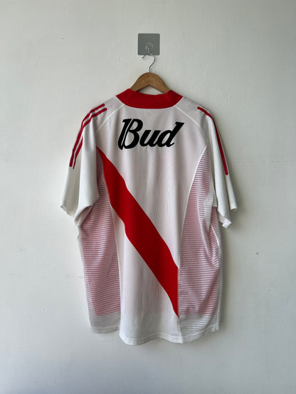 (XL) River Plate 2002-04 Home Player Version Shirt