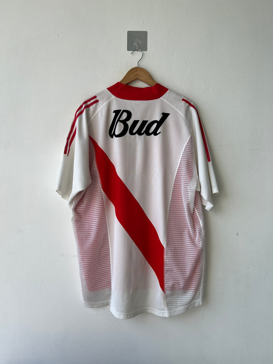 (XL) River Plate 2002-04 Home Player Version Shirt