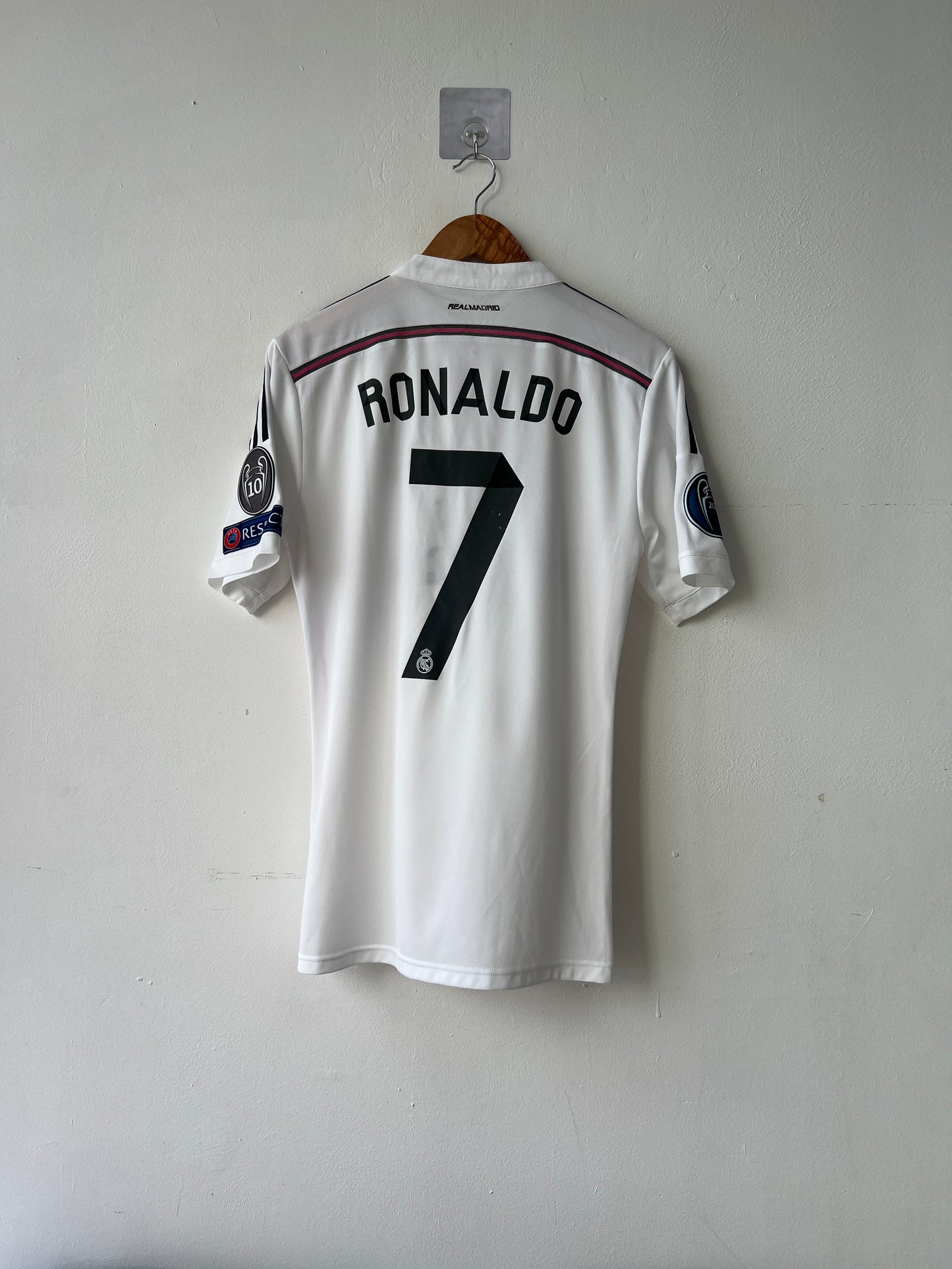 (M) Real Madrid 2014-15 Home Player Version Shirt Ronaldo #7
