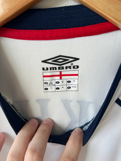 (XL) England 2001-03 Home Shirt Beckham #7