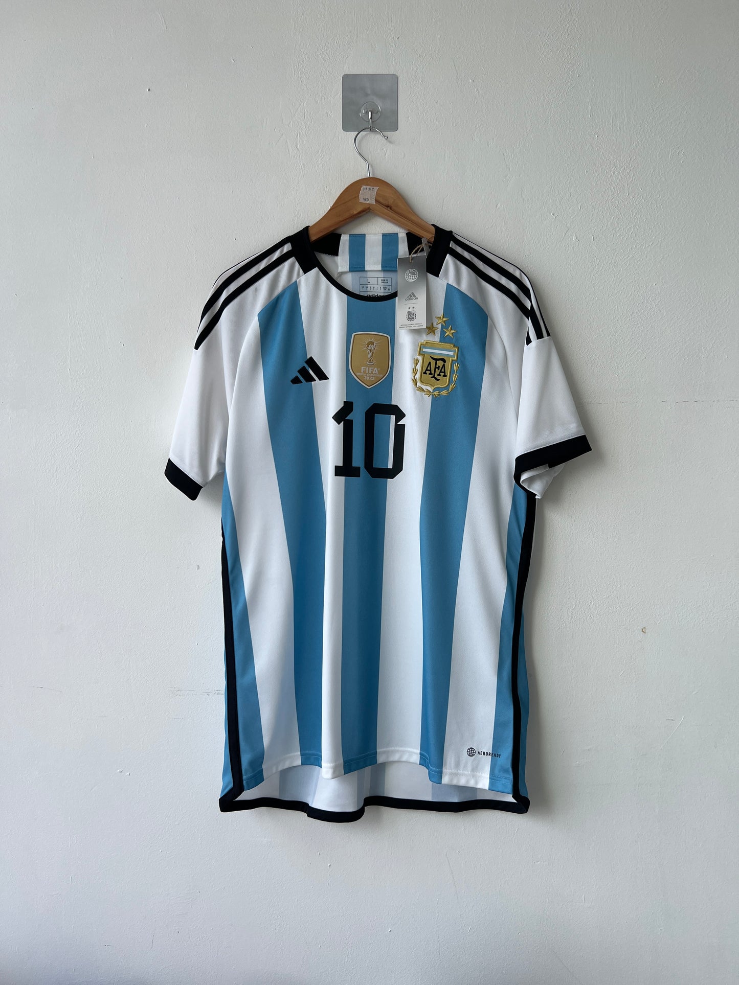 (L) Argentina 2022-24 Home Shirt Messi #10 (NEW)