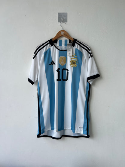 (L) Argentina 2022-24 Home Shirt Messi #10 (NEW)