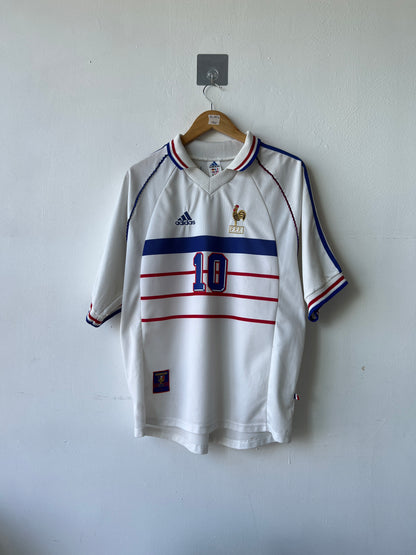 (L) France 1998-00 Away Shirt Zidane #10
