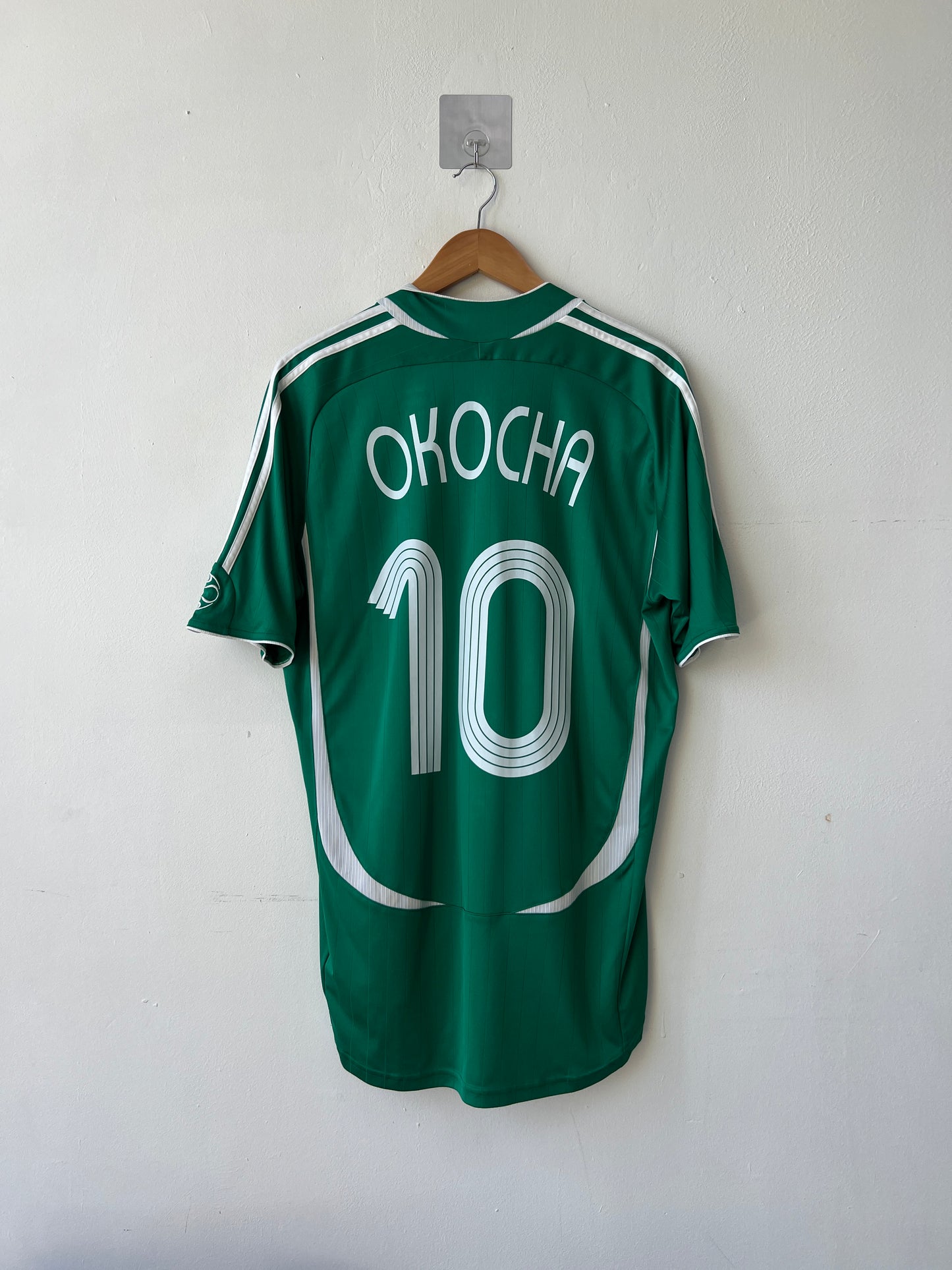 (L) Nigeria 2006-07 Home Shirt Okocha #10