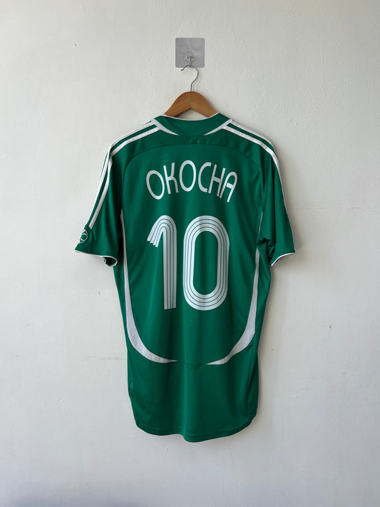 (L) Nigeria 2006-07 Home Shirt Okocha #10