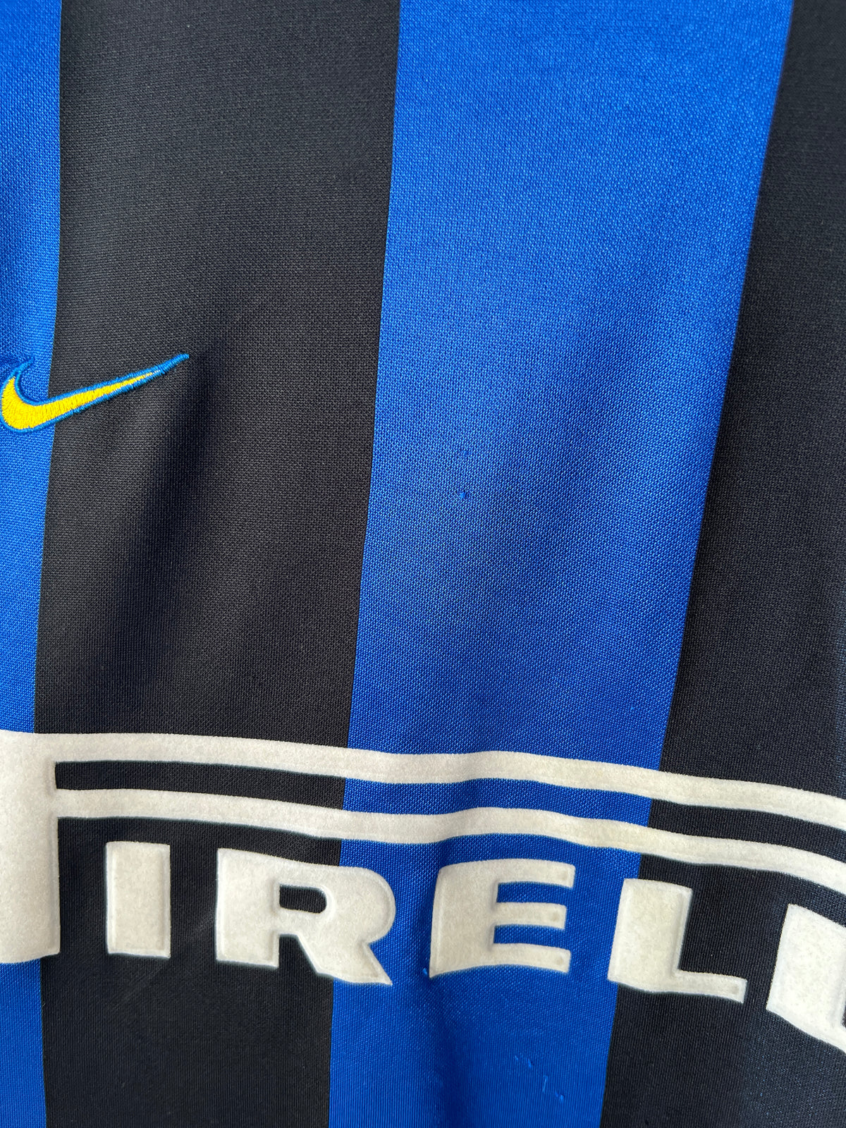 (XL) Inter Milan 1999-00 Home Player Version Shirt Ronaldo #9