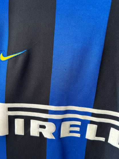 (XL) Inter Milan 1999-00 Home Player Version Shirt Ronaldo #9