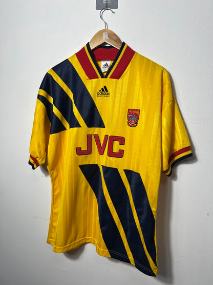 (M fits L) Arsenal 1993-94 Away Shirt Wright #8