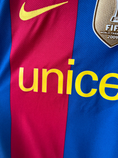 (M) Barcelona 2010-11 Home Shirt David Villa #7