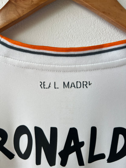 (M) Real Madrid 2013-14 Home Long Sleeve Shirt Ronaldo #7