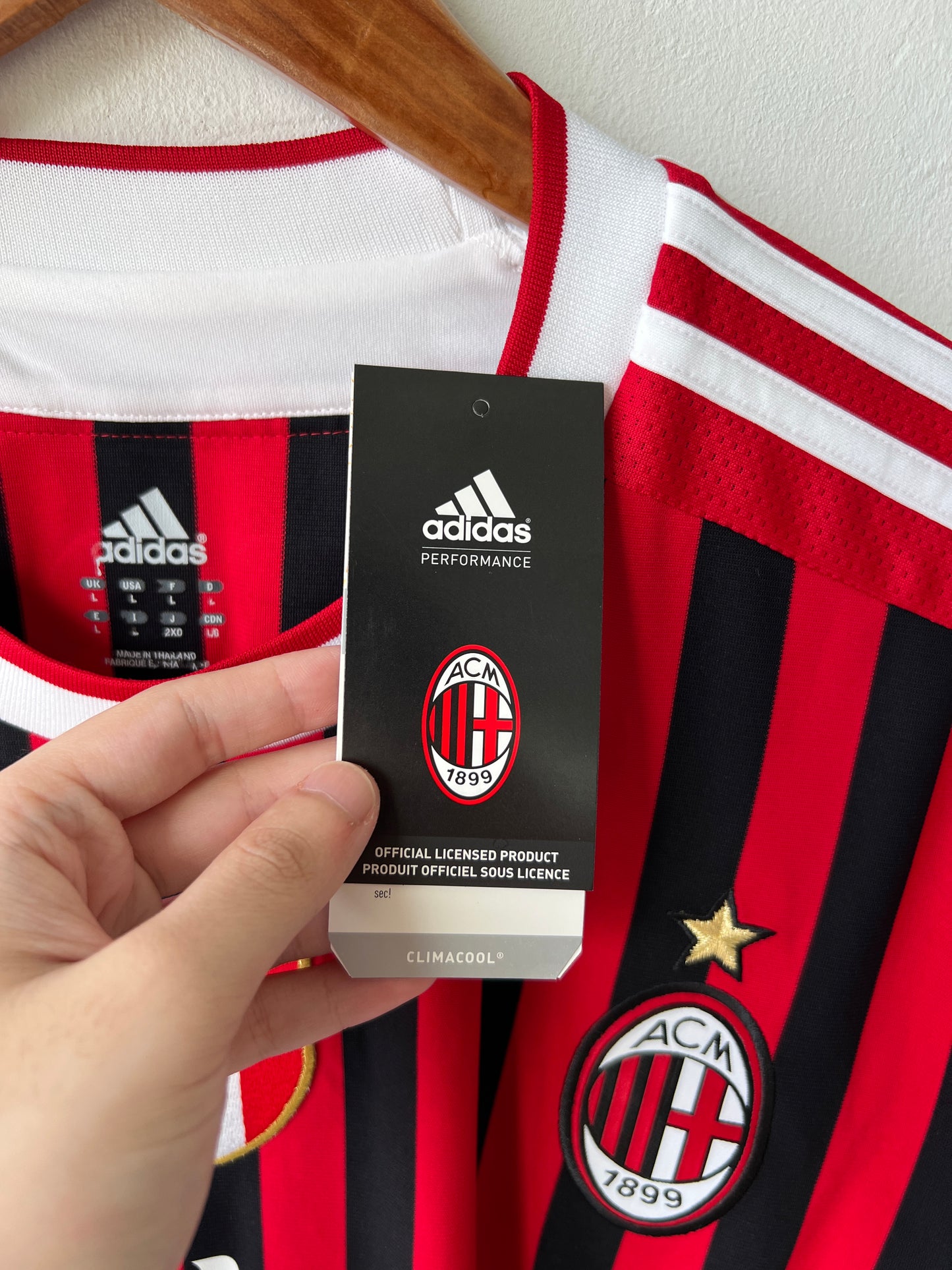 (L) AC Milan 2011-12 Home Shirt Nesta #13 (NEW)