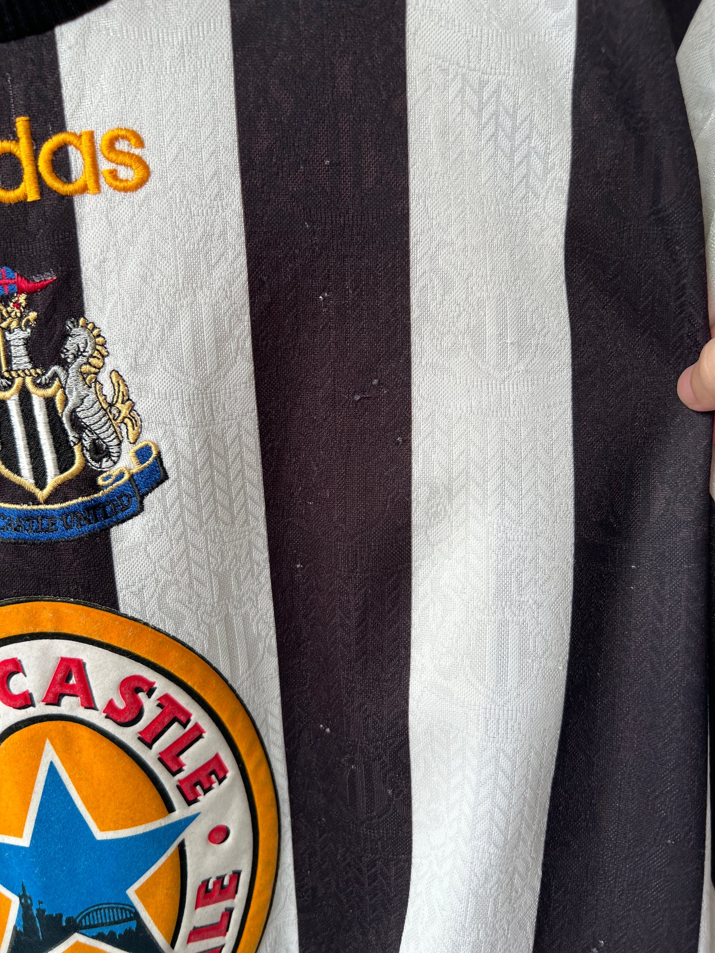 (M) Newcastle 1997-99 Home Shirt Shearer #9