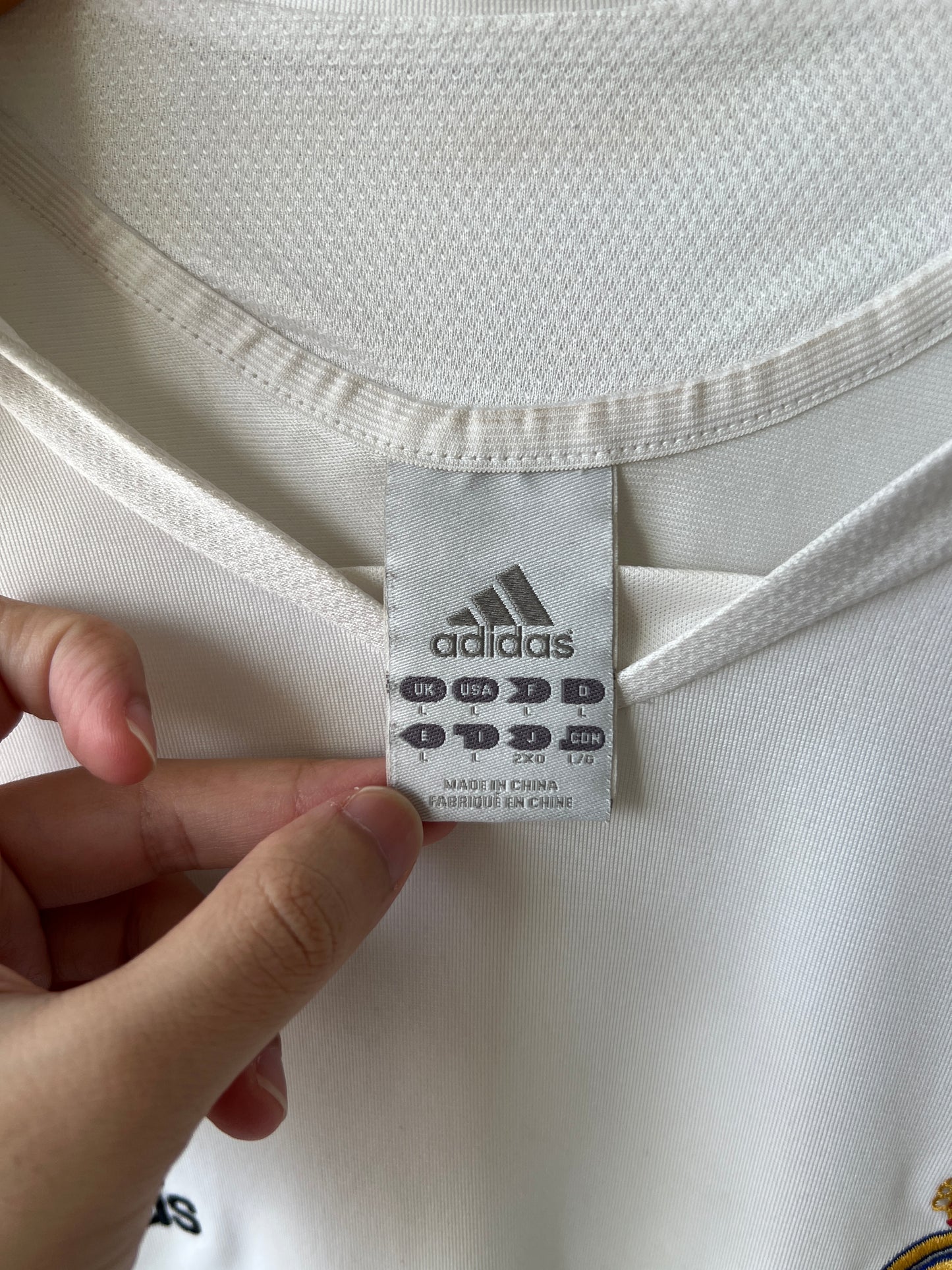 (L) Real Madrid 2005-06 Home Long Sleeve Shirt Beckham #23