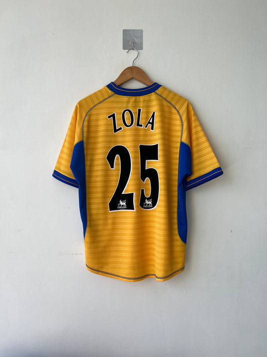 (M fits L) Chelsea 2000-02 Third Shirt Zola #25