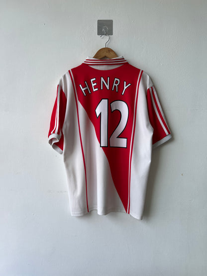 (XL) AS Monaco 1997-98 European Home Shirt Henry #12