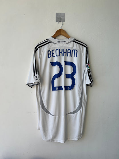 (XL) Real Madrid 2006-07 Home Shirt Beckham #23