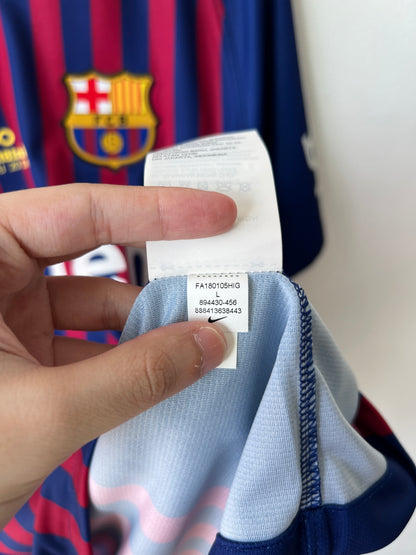 (L) Barcelona 2018-19 Home Shirt A. Iniesta (NEW) (Tribute)