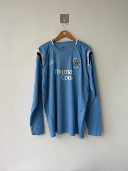 (XL) Manchester City 2004-05 Home Long Sleeve Shirt Anelka #39