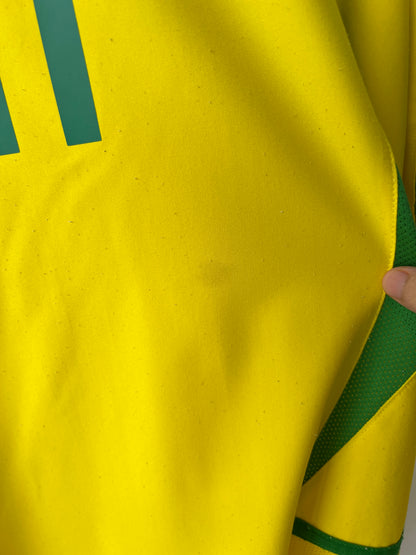 (L) Brazil 2002-04 Home Shirt Ronaldinho #11
