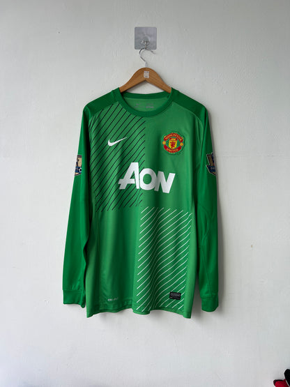 (L) Manchester United 2013-14 Goalkeeper Shirt De Gea #1