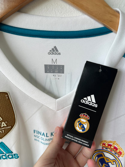 Real Madrid 2017-18 Home UCL MDT Shirt Ronaldo #7 (NEW) (M)