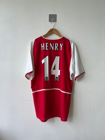 (L) Arsenal 2002-04 Home Shirt Henry #14
