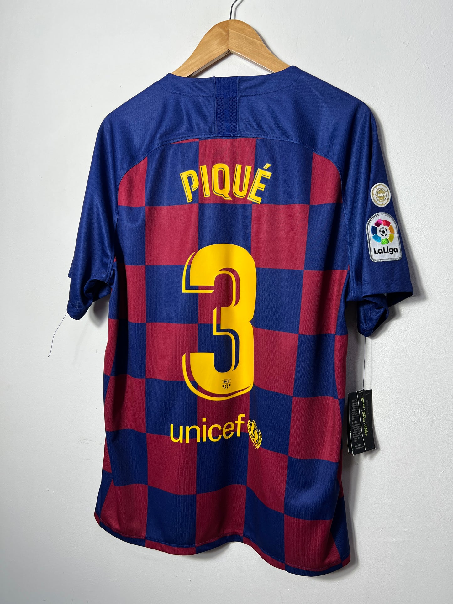 (XL) Barcelona 2019-20 Home Shirt Pique #3 (NEW)