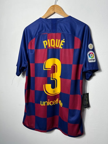 (XL) Barcelona 2019-20 Home Shirt Pique #3 (NEW)