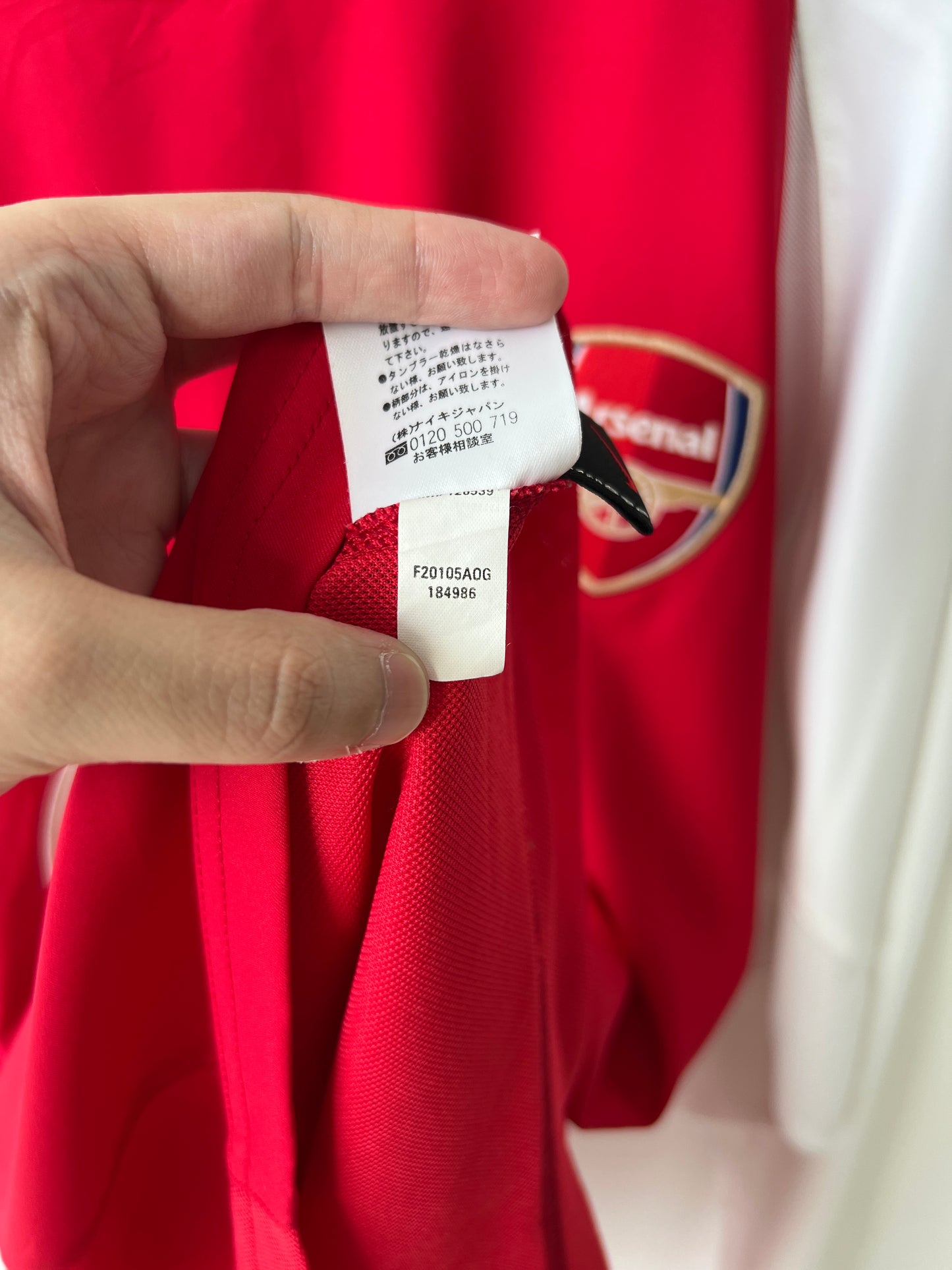 (L) Arsenal 2002-04 Home Long Sleeve Shirt Henry #14