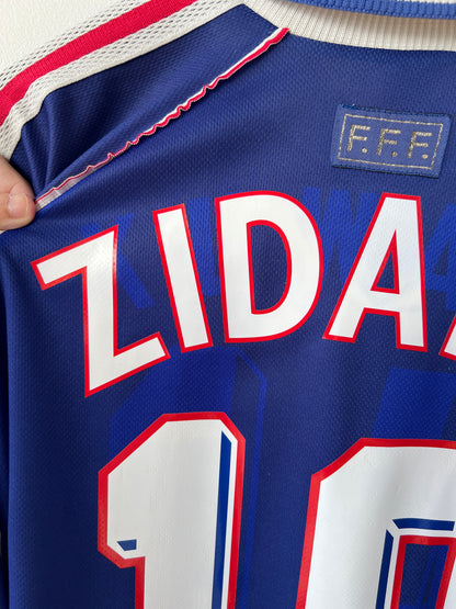 (L) France 1998-00 Home Shirt Zidane #10