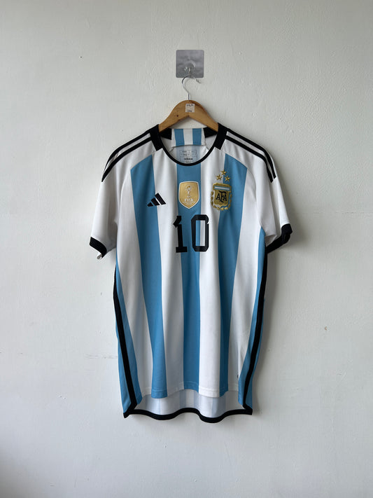 (L) Argentina 2022-23 Home Shirt Messi #10