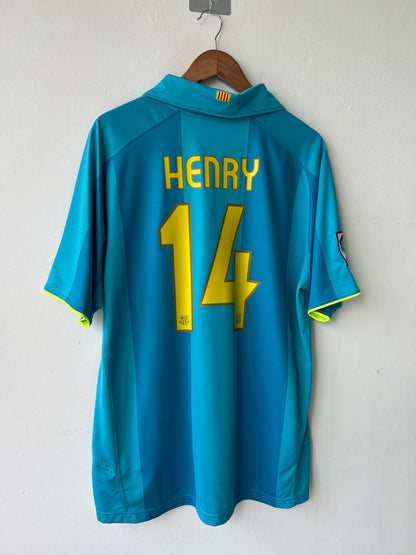 (XL) Barcelona 2007-09 Away Shirt Henry #14