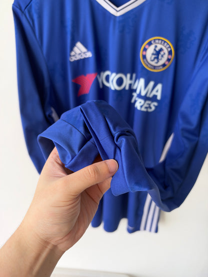 (L) Chelsea 2016-17 Home Long Sleeve Shirt Hazard #10