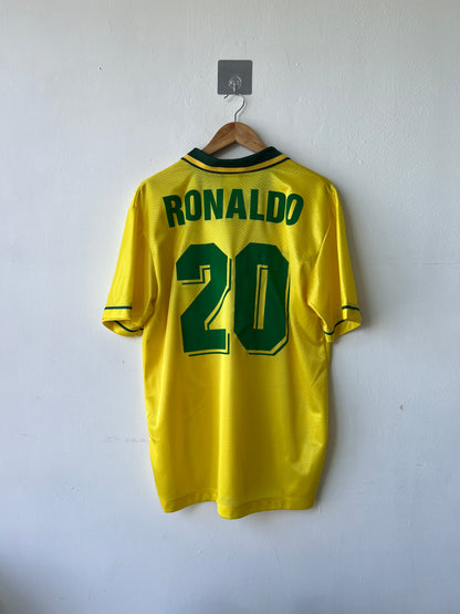 (L) Brazil 1994-96 Home Shirt Ronaldo #20