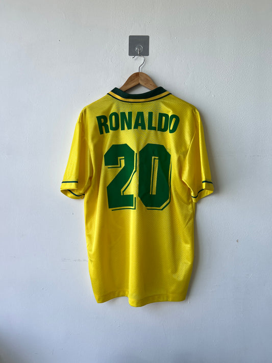 (L) Brazil 1994-96 Home Shirt Ronaldo #20