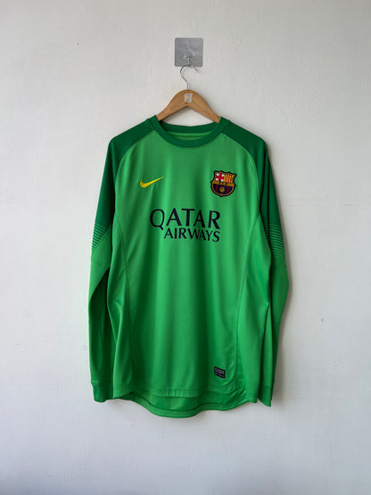 (L) Barcelona 2013-14 GK Player Version Shirt V. Valdes #1